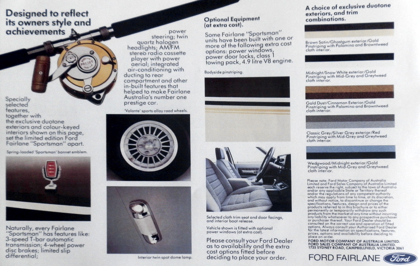 1979 Ford ZJ Fairlane Sportsman Brochure Page 2
